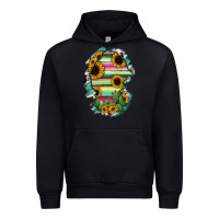 Black Coahuila State Of Mexico Map Urban Hoodie - RanaPortraitStore