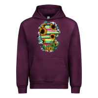 Mauve Wine Coahuila State Of Mexico Map Urban Hoodie - RanaPortraitStore