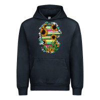 Navy Coahuila State Of Mexico Map Urban Hoodie - RanaPortraitStore