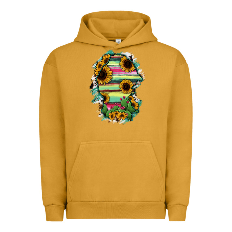 Coahuila State Of Mexico Map Urban Hoodie by RanaPortraitStore | Teevron