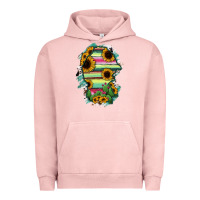 Pigment Salmon Coahuila State Of Mexico Map Urban Hoodie - RanaPortraitStore
