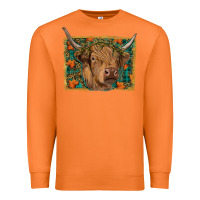 Carrot highland cow fall Premium Sweatshirt - RanaPortraitStore