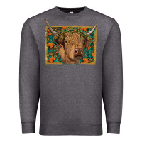 Charcoal Heather highland cow fall Premium Sweatshirt - RanaPortraitStore