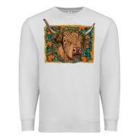 Dove Grey highland cow fall Premium Sweatshirt - RanaPortraitStore