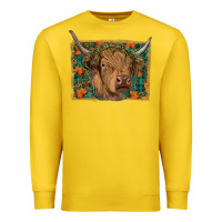 Lemon highland cow fall Premium Sweatshirt - RanaPortraitStore