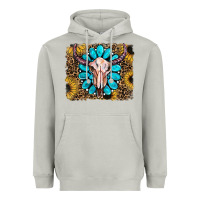 Moon Dust leopard sunflowers and gemstone skull Heavyweight Hoodie - RanaPortraitStore