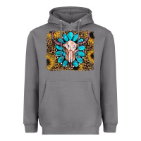 Storm leopard sunflowers and gemstone skull Heavyweight Hoodie - RanaPortraitStore