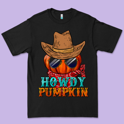 Howdy Pumpkin Premium Tee Designed By Bundleandbundleshop