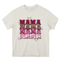 Cream Mama mama mama mama Mother's Day Heavy Core Tee - FaDigitalArtStudio