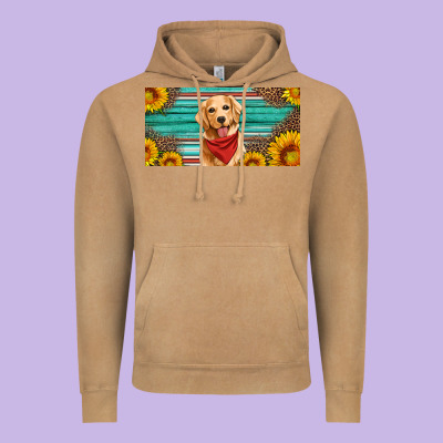 Golden Retriever License Plate Vintage Hoodie Designed By Artiststas