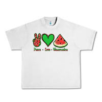 Lunar Rock Peace Love Watermelon Urban Heavy Tee - Jasminsmagicworld