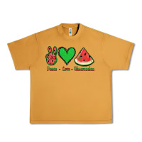 Peanut Butter Peace Love Watermelon Urban Heavy Tee - Jasminsmagicworld