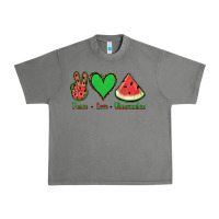 Tornado Peace Love Watermelon Urban Heavy Tee - Jasminsmagicworld