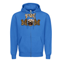 True Royal Pug Mom Zipper Hoodie - Jasminsmagicworld