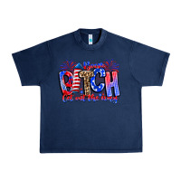 Navy boom bitch get out the way Urban Heavy Tee - CowhideDigitalArt