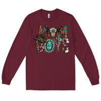 Burgundy mom of boys Long Sleeve Tee - RacoonDesign