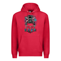 Cardinal race life  messy bun Premium Hoodie - BarkalooDesign