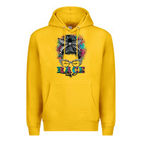 Lemon race life  messy bun Premium Hoodie - BarkalooDesign