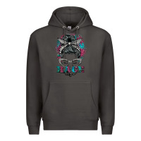 Smoke race life  messy bun Premium Hoodie - BarkalooDesign