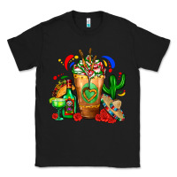 Black Mexican Cold Drink With Cactus Sombrero And Tequil Classic Tee - FaDigitalArtStudio