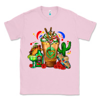 Bubblegum Pink Mexican Cold Drink With Cactus Sombrero And Tequil Classic Tee - FaDigitalArtStudio