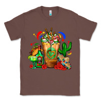 Chestnut Mexican Cold Drink With Cactus Sombrero And Tequil Classic Tee - FaDigitalArtStudio