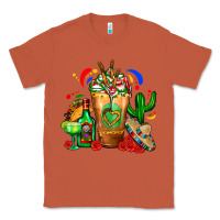 Copper Mexican Cold Drink With Cactus Sombrero And Tequil Classic Tee - FaDigitalArtStudio