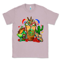 Lilac Mexican Cold Drink With Cactus Sombrero And Tequil Classic Tee - FaDigitalArtStudio