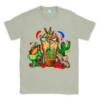 Matcha Mexican Cold Drink With Cactus Sombrero And Tequil Classic Tee - FaDigitalArtStudio