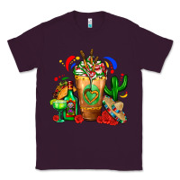 Plum Mexican Cold Drink With Cactus Sombrero And Tequil Classic Tee - FaDigitalArtStudio