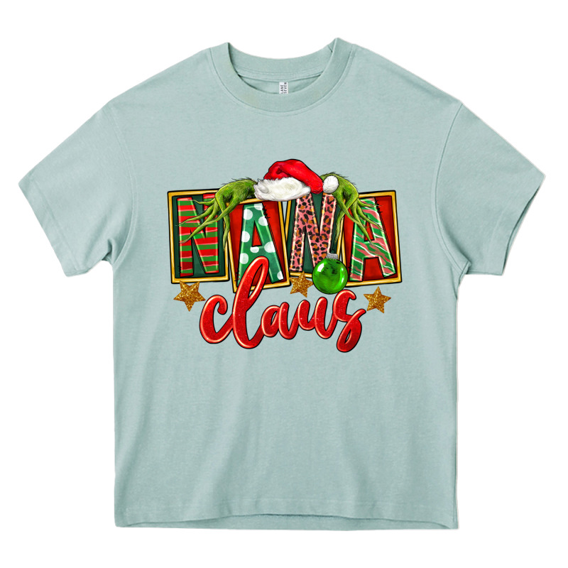 Christmas Nana Claus Mother's Day Heavy Core Tee by FaDigitalArtStudio | Teevron