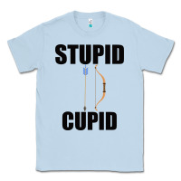 Dusty Blue Stupid Cupid Classic Tee - Bettercallsaul