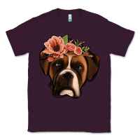 Plum floral boxer Classic Tee - Jasminsmagicworld