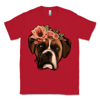 Red floral boxer Classic Tee - Jasminsmagicworld