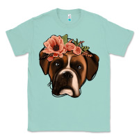 Seafoam floral boxer Classic Tee - Jasminsmagicworld