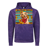 Cloud Purple golden retriever with sunflowers Vintage Hoodie - Artiststas