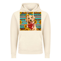 Vintage Artic golden retriever with sunflowers Vintage Hoodie - Artiststas