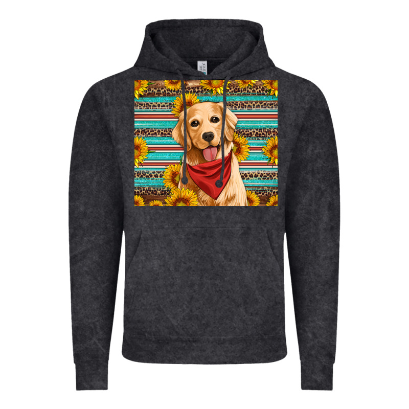 Golden Retriever With Sunflowers Vintage Hoodie by Artiststas | Teevron