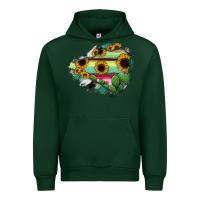 Forest Green Colima State Of Mexico Map Urban Hoodie - RanaPortraitStore