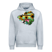 Heather Grey Colima State Of Mexico Map Urban Hoodie - RanaPortraitStore