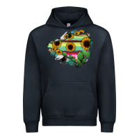 Navy Colima State Of Mexico Map Urban Hoodie - RanaPortraitStore