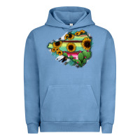 Pigment Pebble Blue Colima State Of Mexico Map Urban Hoodie - RanaPortraitStore