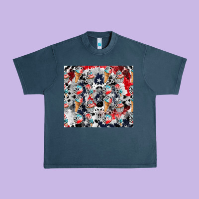 American Ice Cream Urban Heavy Tee Designed By Cowhidedigitalart