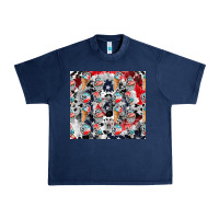 Navy american ice cream Urban Heavy Tee - CowhideDigitalArt