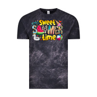 Cloud Black summer time Vintage Tee - CowhideDigitalArt
