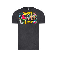 Vintage Black summer time Vintage Tee - CowhideDigitalArt