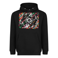 Black cowhide and serape background Heavyweight Hoodie - RanaPortraitStore