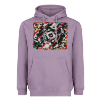 Lavender cowhide and serape background Heavyweight Hoodie - RanaPortraitStore