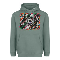 Sage cowhide and serape background Heavyweight Hoodie - RanaPortraitStore