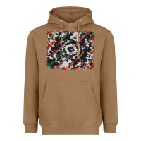 Toasted Coconut cowhide and serape background Heavyweight Hoodie - RanaPortraitStore